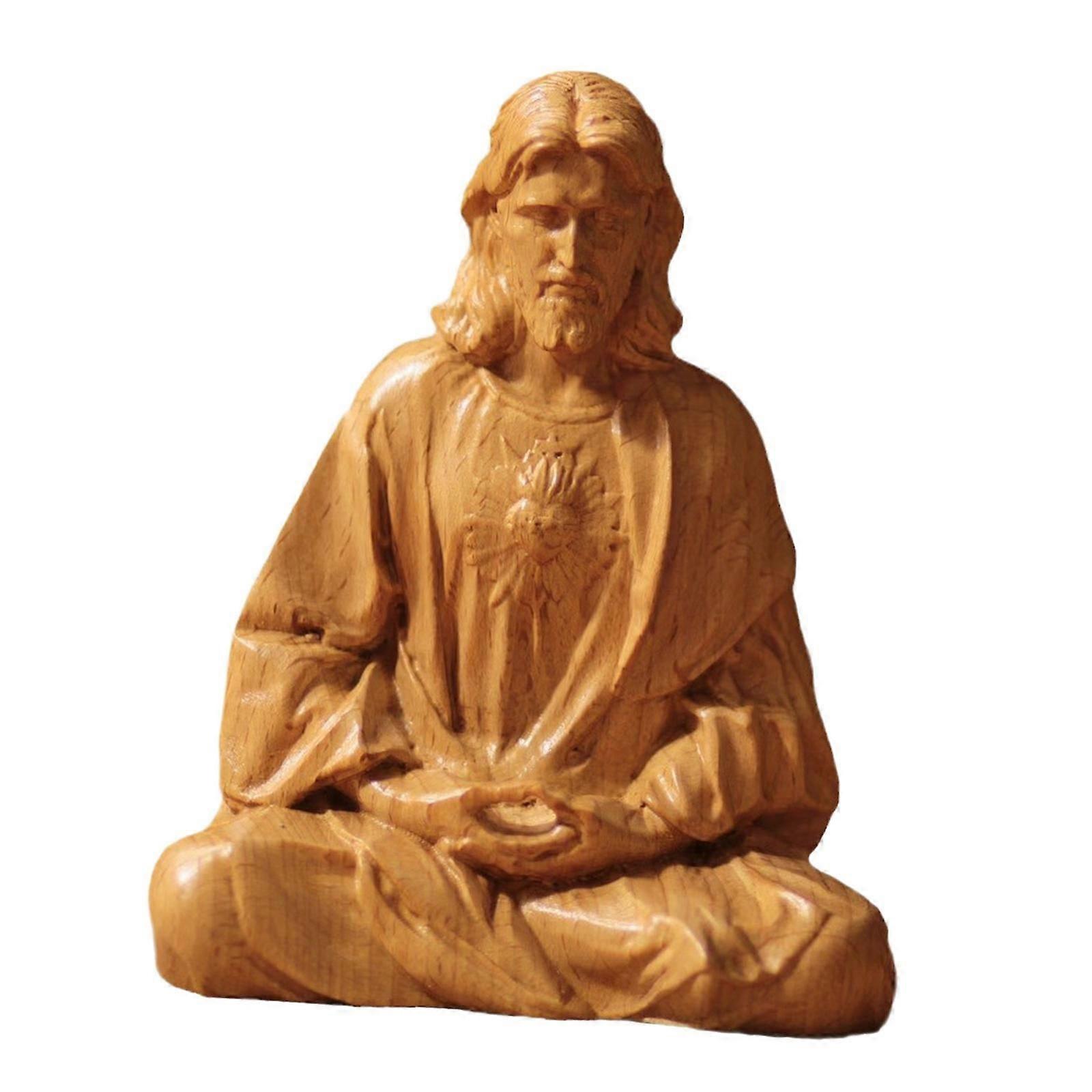 Sacred Heart of Jesus Statue Catholic Figurine for Desktop Fireplace Cabinet 10 cm