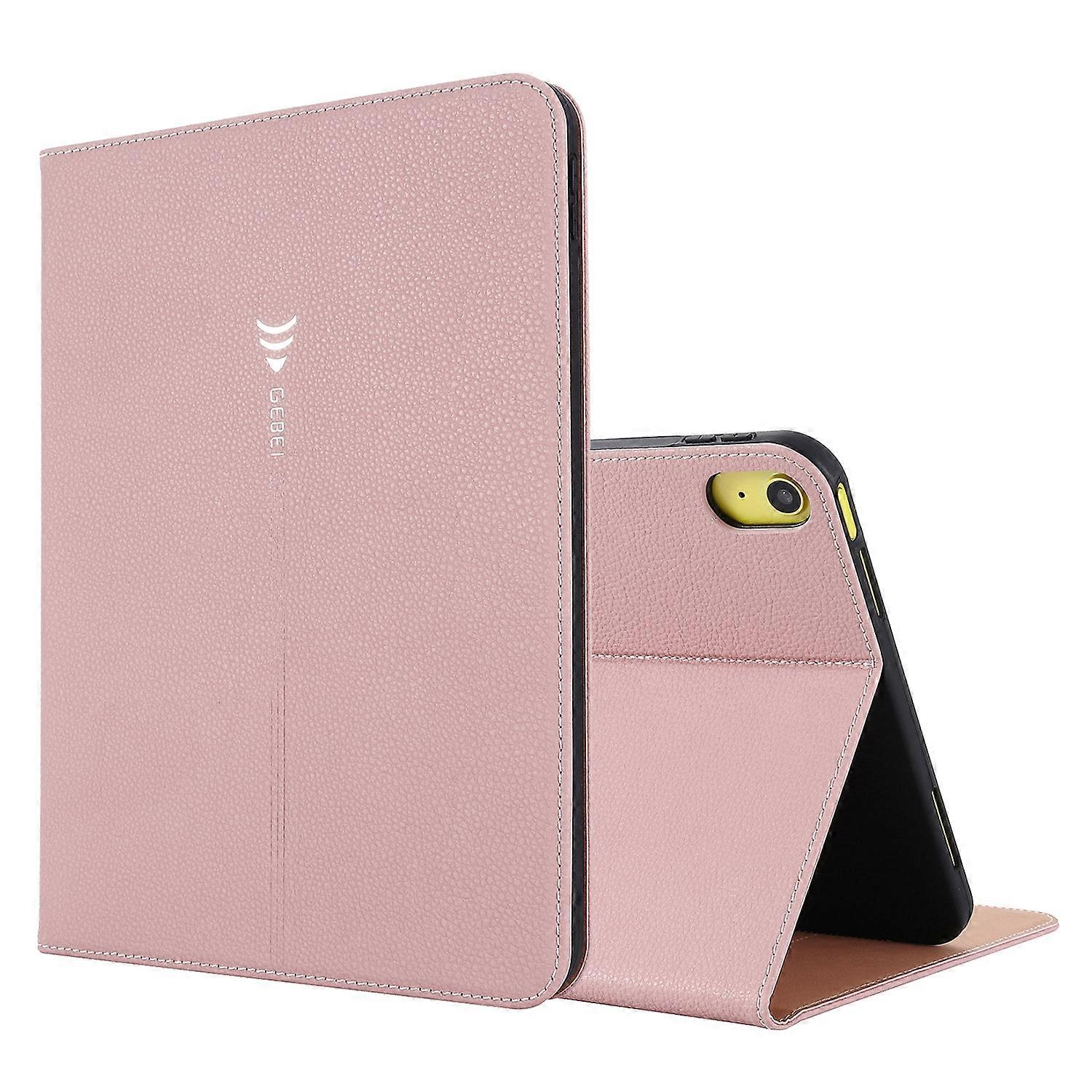 For iPad 2025 / 2022 GEBEI Silk Texture Flip Tablet Leather Case