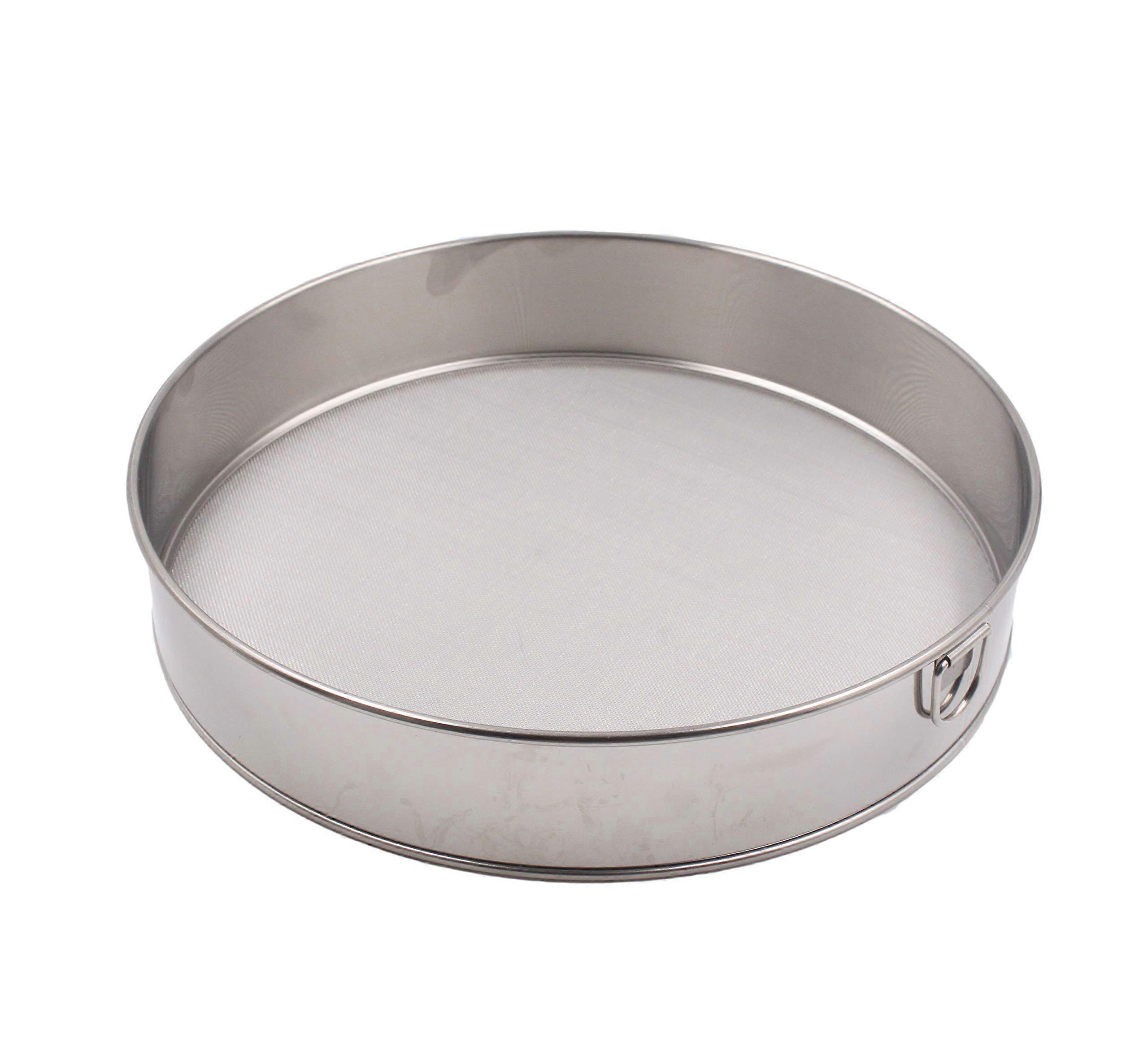 10 Inch Stainless Steel Flour Sifter - Professional-Grade Baking Sieve for Fine Sifting and Even Consistency