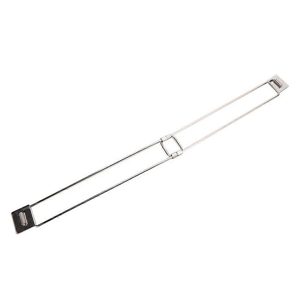 Adjustable RV Shower Corner Storage Rod for Travel Trailers and Campers - Silver