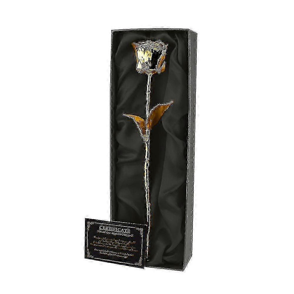 Rosa dell'eternità placcata in oro in confezione regalo