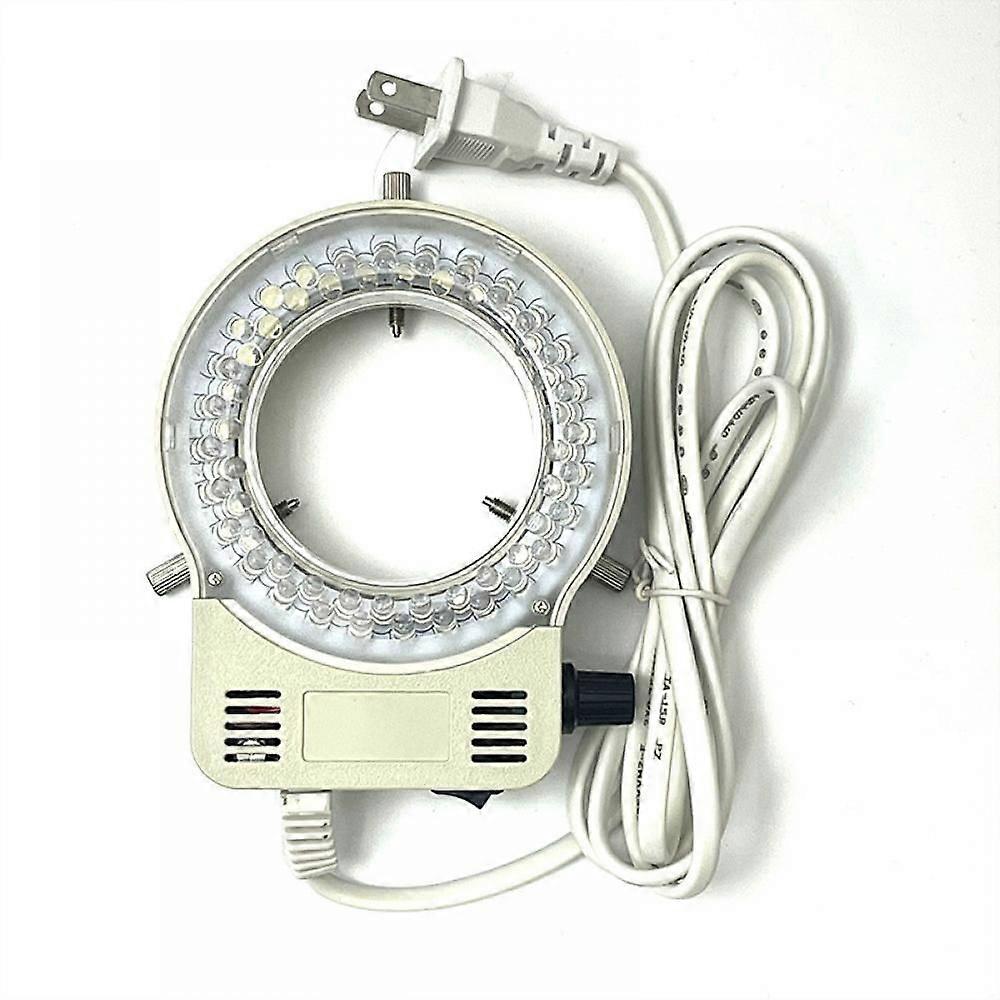 Microscope Lamp Single Cylinder Binocular Stereo Microscope Ring Lamp Integrated Led Brightness Adjustable Center Spotlight White