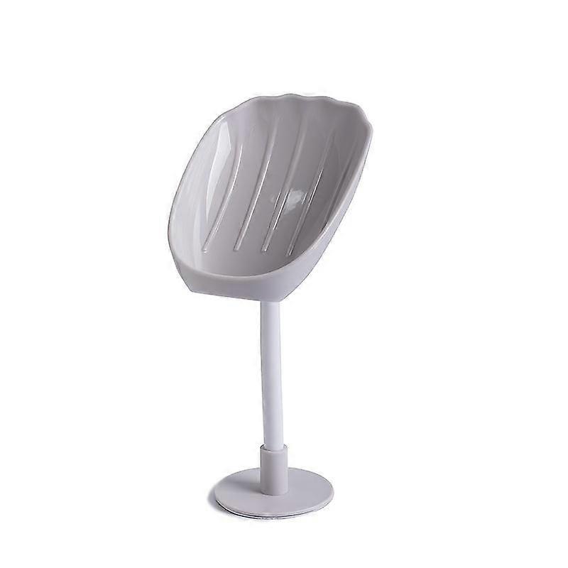 1pc Shell Shaped Wall Mounted Soap Holder - Drain Soap Tray for Bathroom Storage and Organization