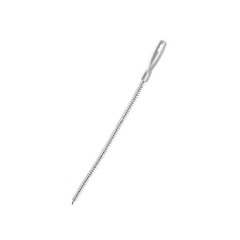 Sink drain brush, Plastic, 45 cm, Grey