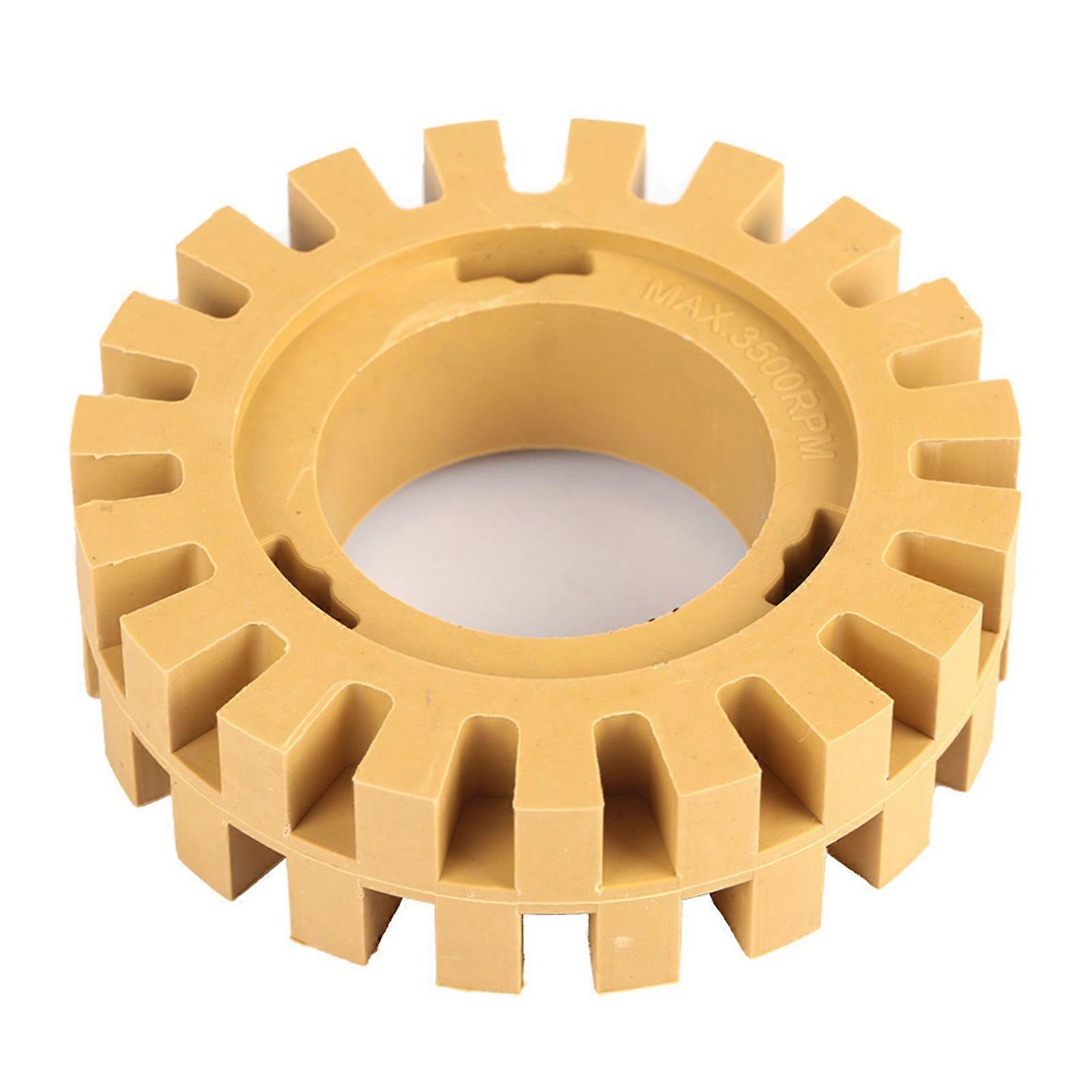 Rubber Grinding Wheel Eraser for Grinding and Polishing, 100mm, 4 inch, Zig Teeth (No Shank)