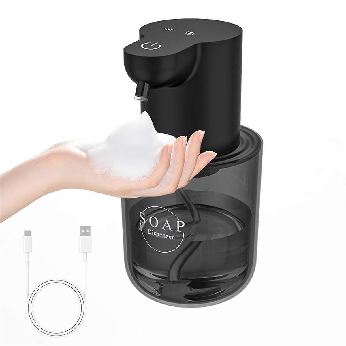 Automatic Soap Dispenser Touchless,4-Level Adjustable Foaming Hand Soap Dispenser, Auto Soap Dispen