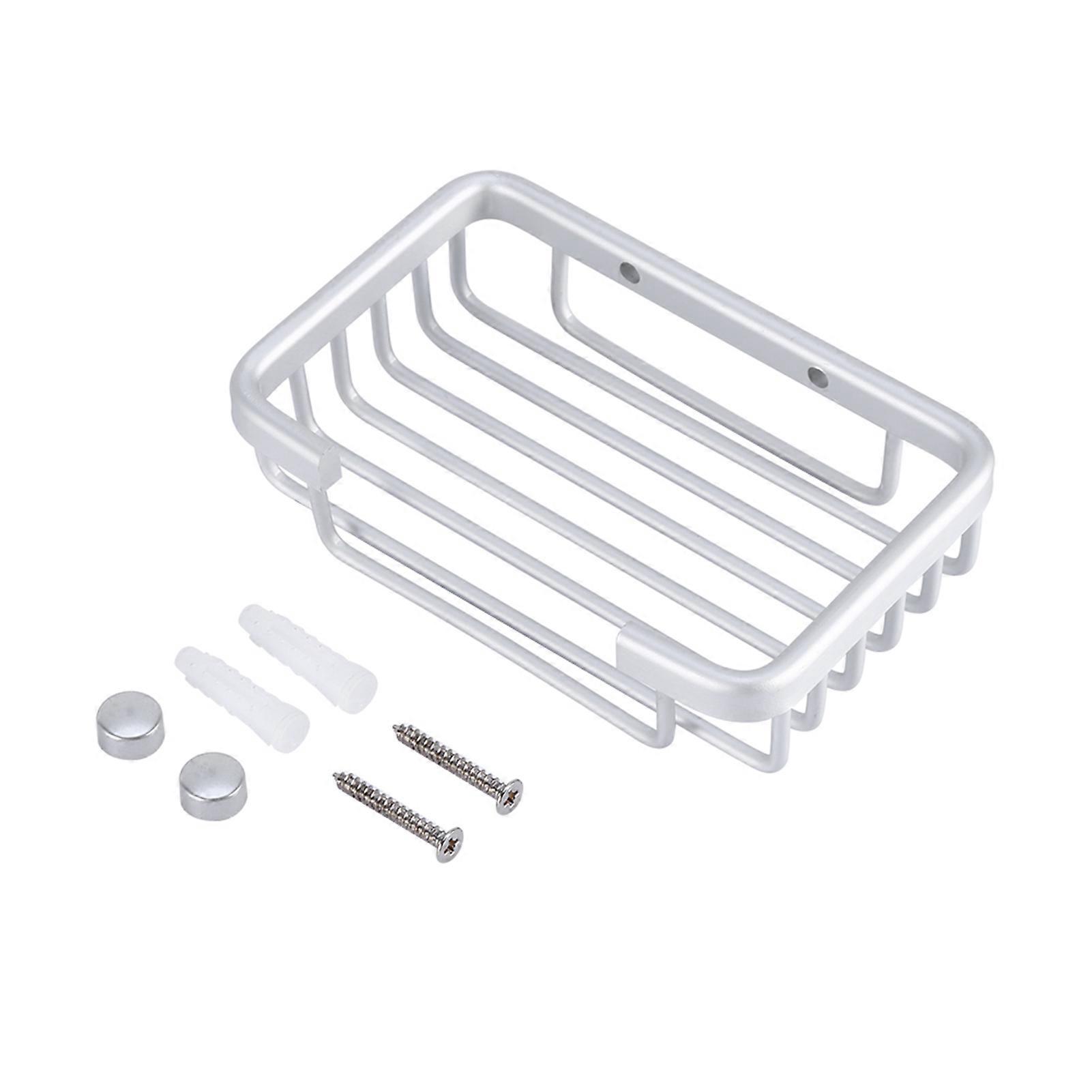 Soap Dish Wall-Mounted Draining Holder, Box Organizer, Bathroom Accessory