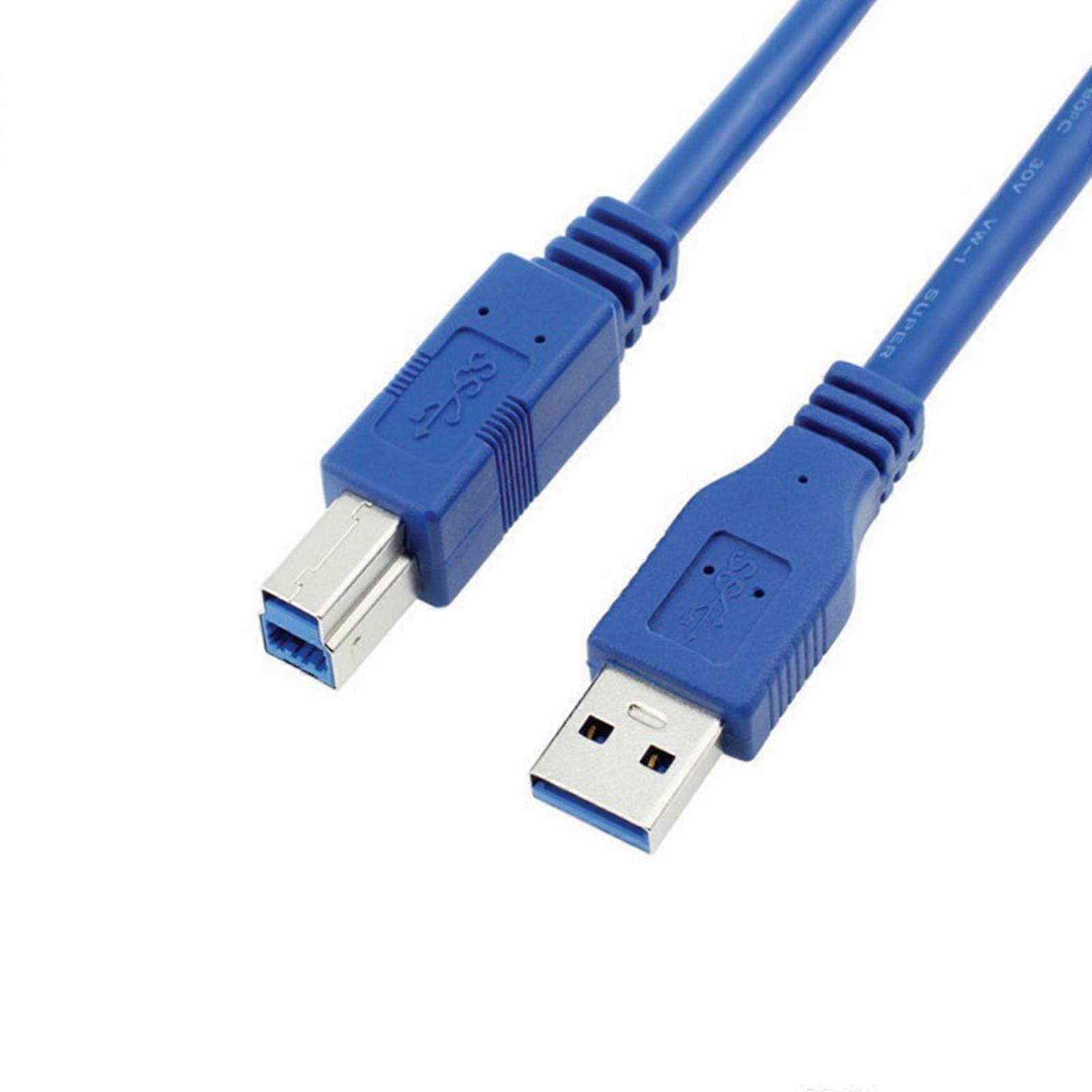 Yazıcı Kablosu USB-A - USB-B 3.0 Uzatma Kablosu 4.8Gbps Hızlı Hızlı Bağlantı Fişler Güvenli Bağlantı