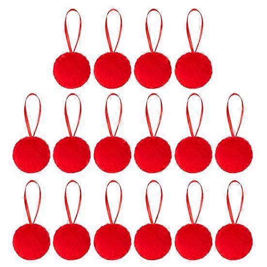 45642 Pcs Furry Christmas Ball Ornaments Plush Faux Fur Elf Balls Xmas Tree Pom