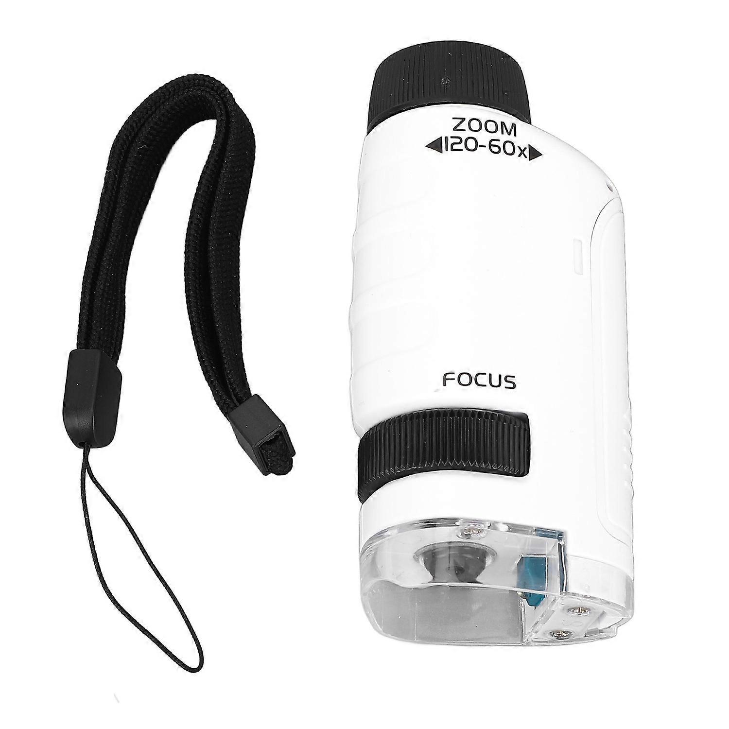 60X to 120X Portable Microscope HD Optical Lens Handheld Pocket Microscope for Daily Observation