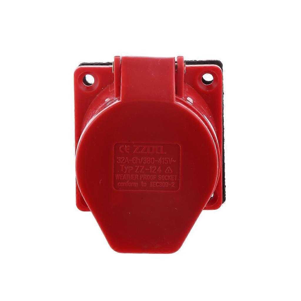 32 Amp Interlocked Panel Socket Plug Waterproof IP67 380-415