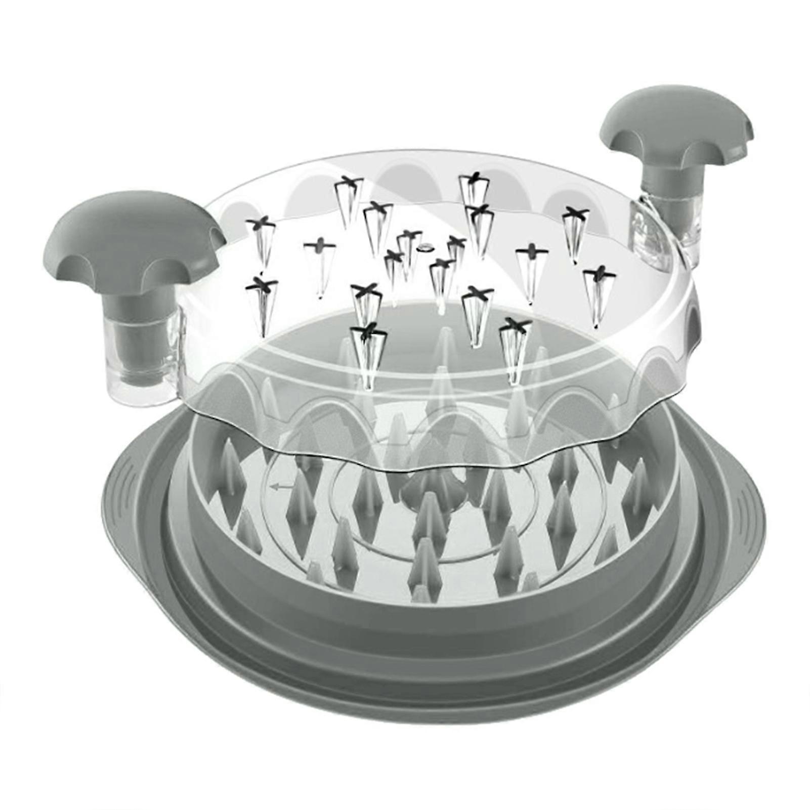 Rotating Chicken Shredder Machine Manual Meat Shredder Tool Grinder, Home Kitchen Effortless Shredding for Chicken Pork Beef