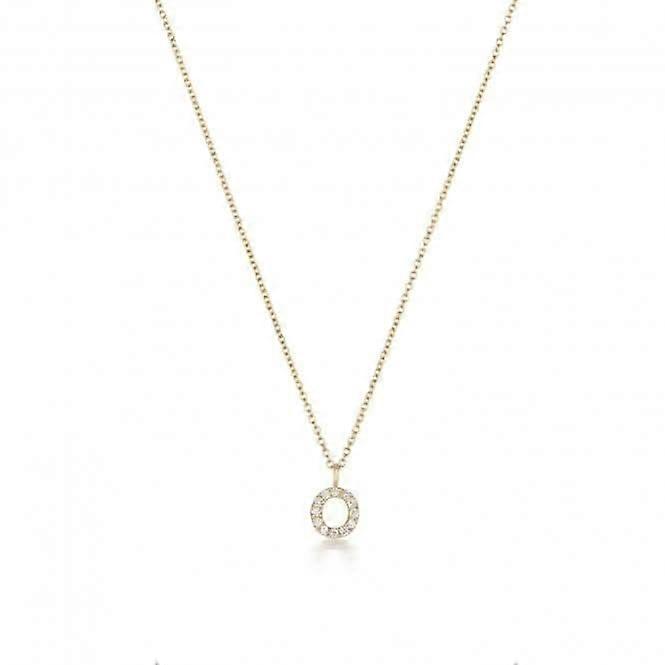 Diamond Jewellery 18ct Gold Diamond Initial Necklace NDQ154/O