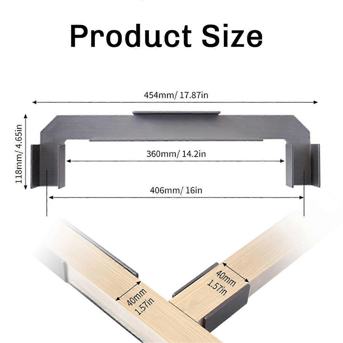 16Inch Frame Fixing Tool Woodworking Panel Clamping Fixture for 90 Degree Right Angle Locating Carpe