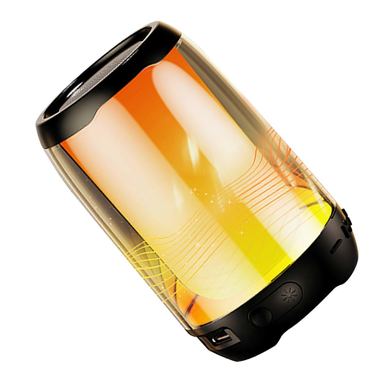 Portable Wireless Bluetooth Speaker with LED Night Light, Black