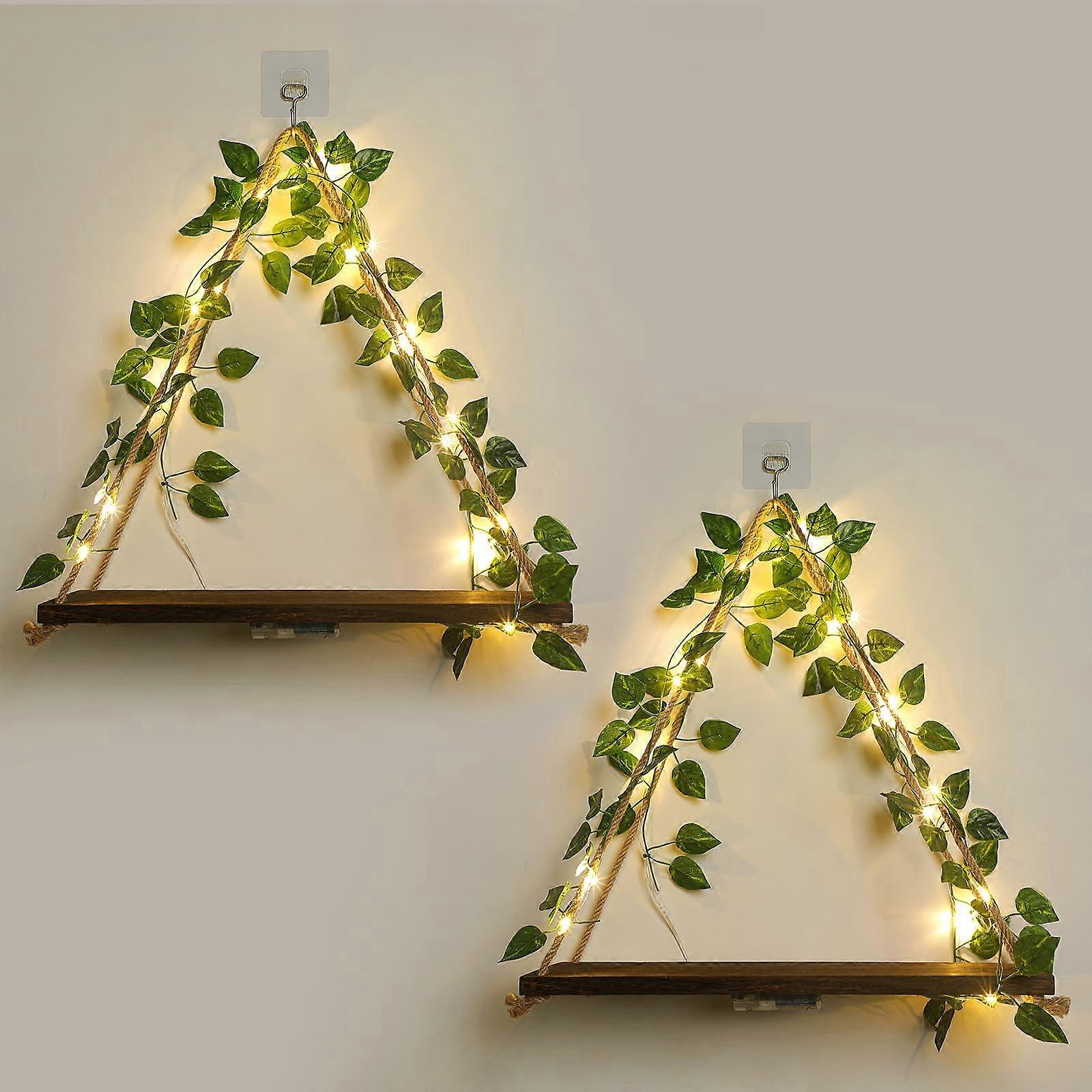 2 Piece Plant Shelf Wall Decorative Set for Room Decoration