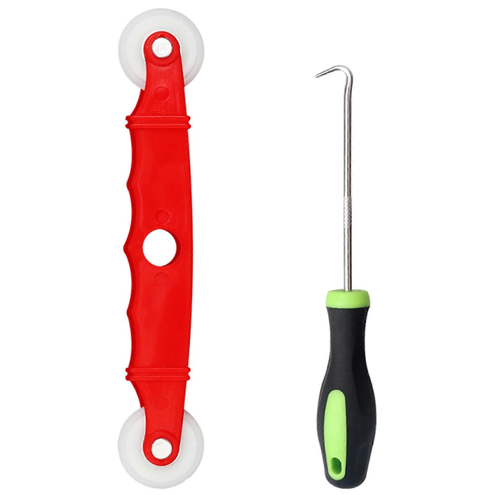 Screen Roller Spline Tool Screen Repair Tool Spline Roller Window Screen Repair Tool with Screen Spline Remove Hook