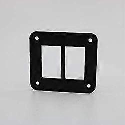 Rocker Switch Frame DIY 2 Hole Aluminum Easy Installation Car/Board Bus Control Equipment