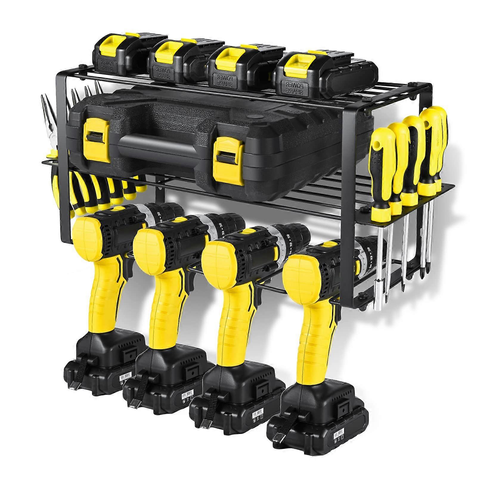 Removable Design Power Tool Organizer for Garage Tool Storage and Father's Day Gift