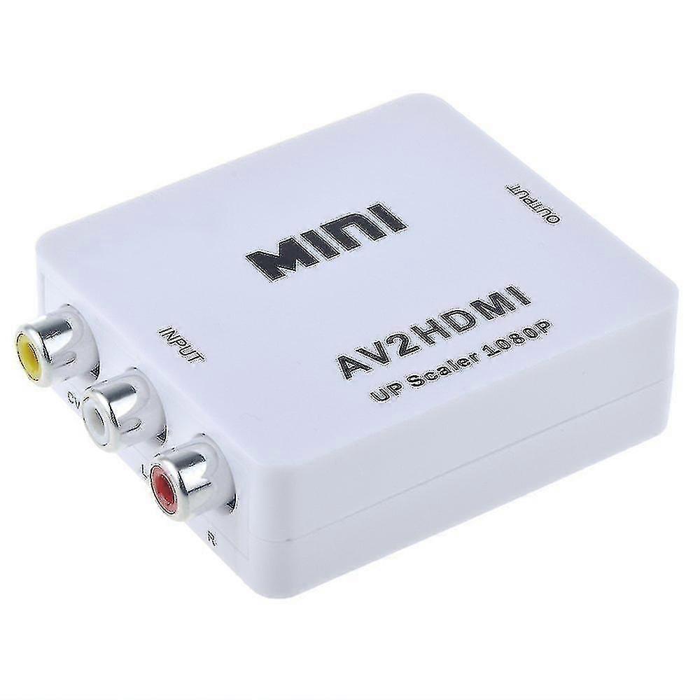 AV to HDMI Converter, Full HD HDMI Upscaler 1080P with Advanced Signal Processing for Seamless Video Conversion