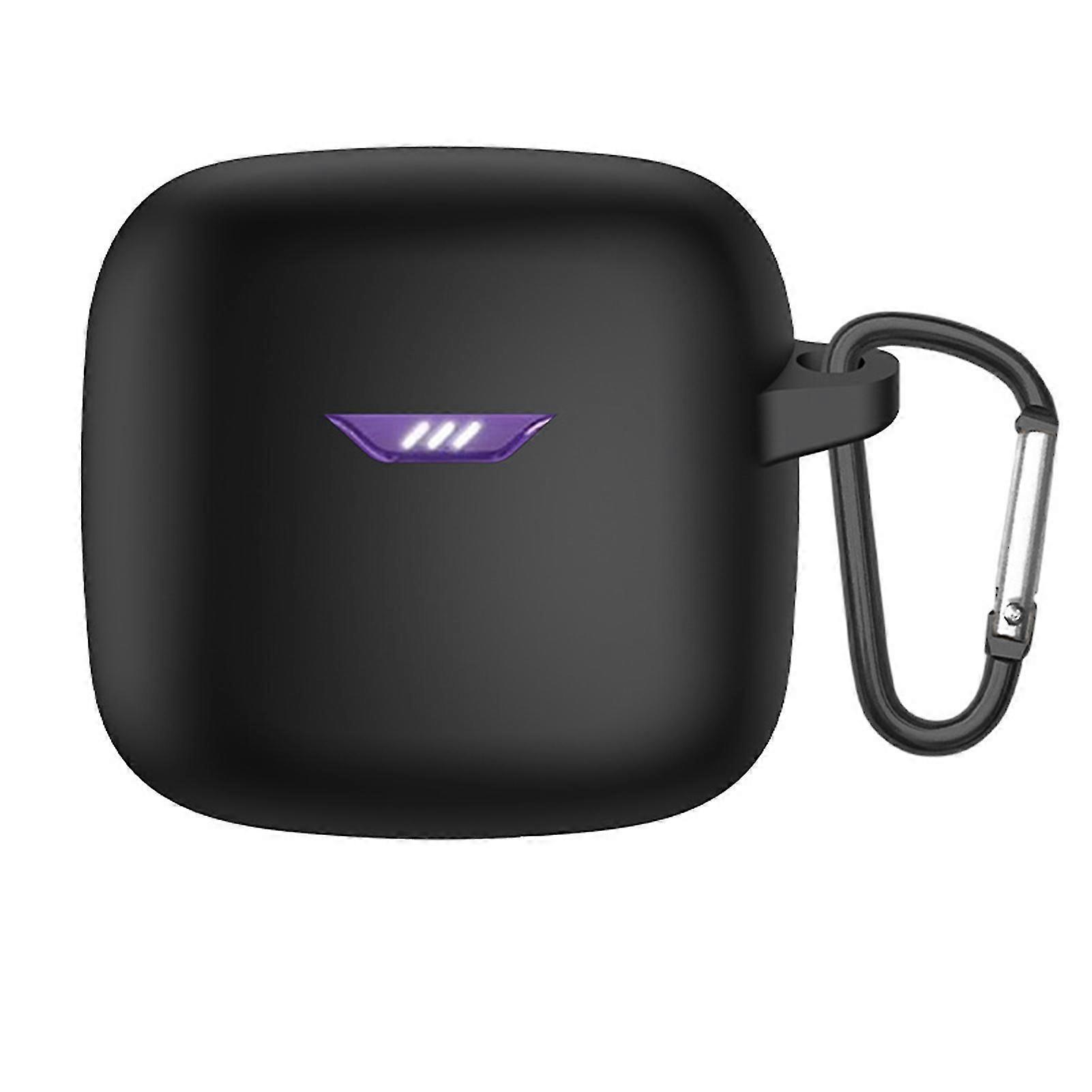Earphone Case Scratch-resistant Waterproof Shockproof with Hook Soft Silicone Protective Cover for JBL Tune Flex