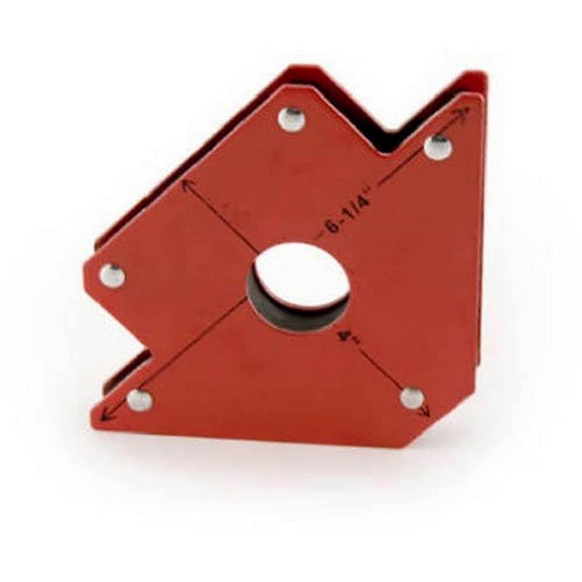 70717 Magnetic Welding Jig with Center Hole, Medium, Lifts up to 50-Pounds , Red