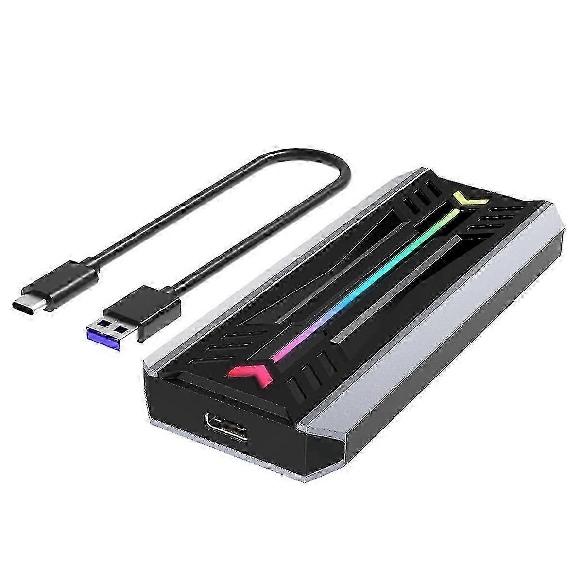 External Nvme M2 SSD Enclosure M.2 NGFF NVME Dual Protocol Solid State Drive Case Supports M.2 NGFF