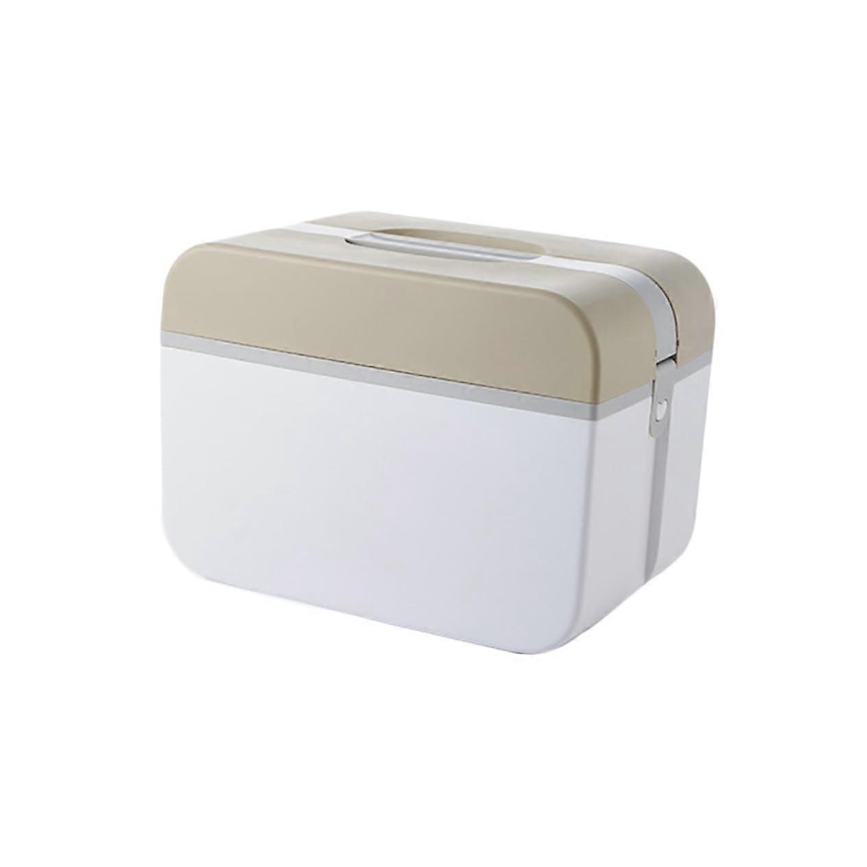 Medicine Box with Handle for First Aid Kit Storage, Multi-Layer Organizer Case for Home Office and Travel, Durable Design