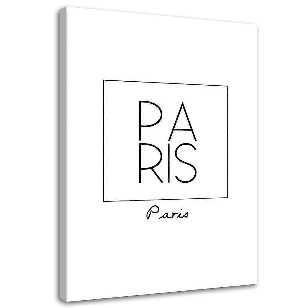 Imprimare pe pânză, Inscripție Paris - 40x60