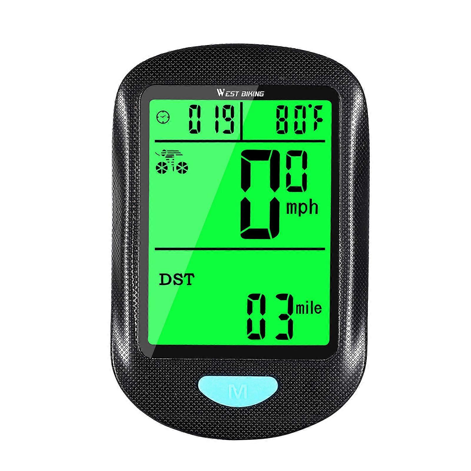 Bicycle Wireless Meter Road Bike Multifunctional Speedometer AntiTheft