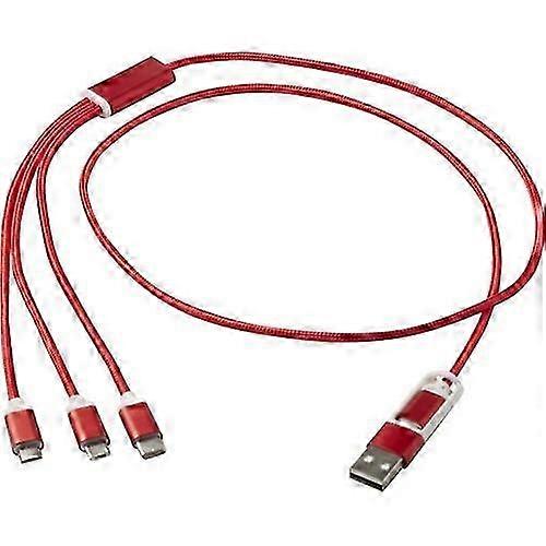 Multi-Function 5-in-1 Reclaimed Aluminum Charging Cord