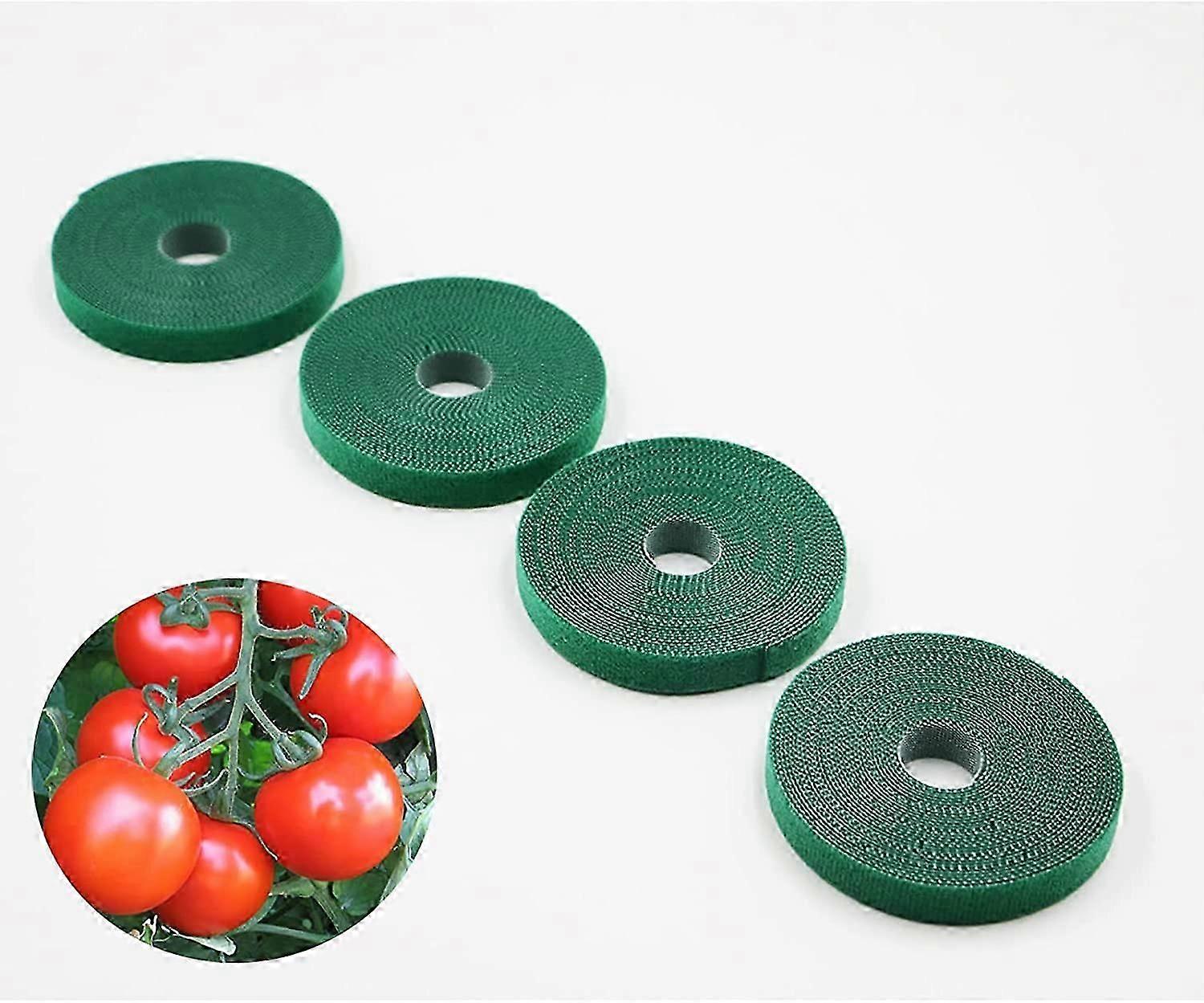 Plant Ties, Reusable, Hook and Loop, Soft Plant Ties Stand,5m Length x 4 Pieces
