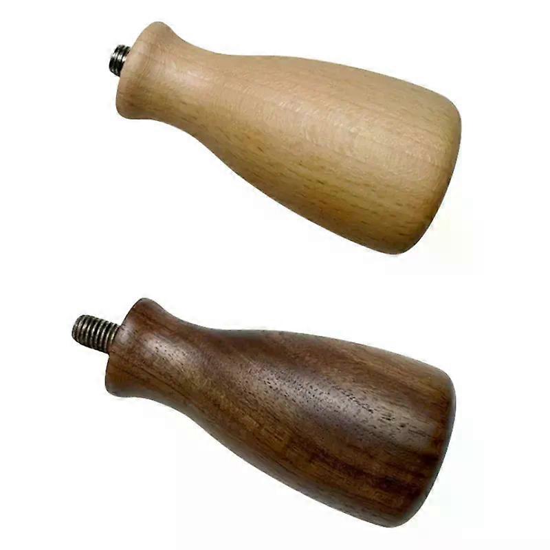 New M10 Coffee Portafilter Handle with Screw Wood Handle Short Size Replacement Part for Espresso Machine Cafe Tools Accessories