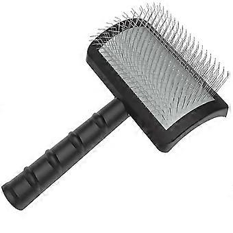 Firm Slicker Brush For Dogs- Extra Long Pin Slicker Brush For Large Dog Pet Grooming Wire Brush And