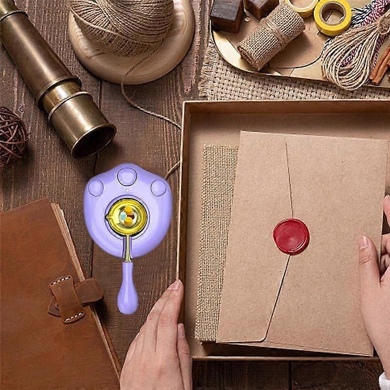 Electric Wax Seal Warmer, Electric Wax Seal Melting for Wax Seal Stamp for Melting Wax Seal Beads Wax Seal Sticks Purple