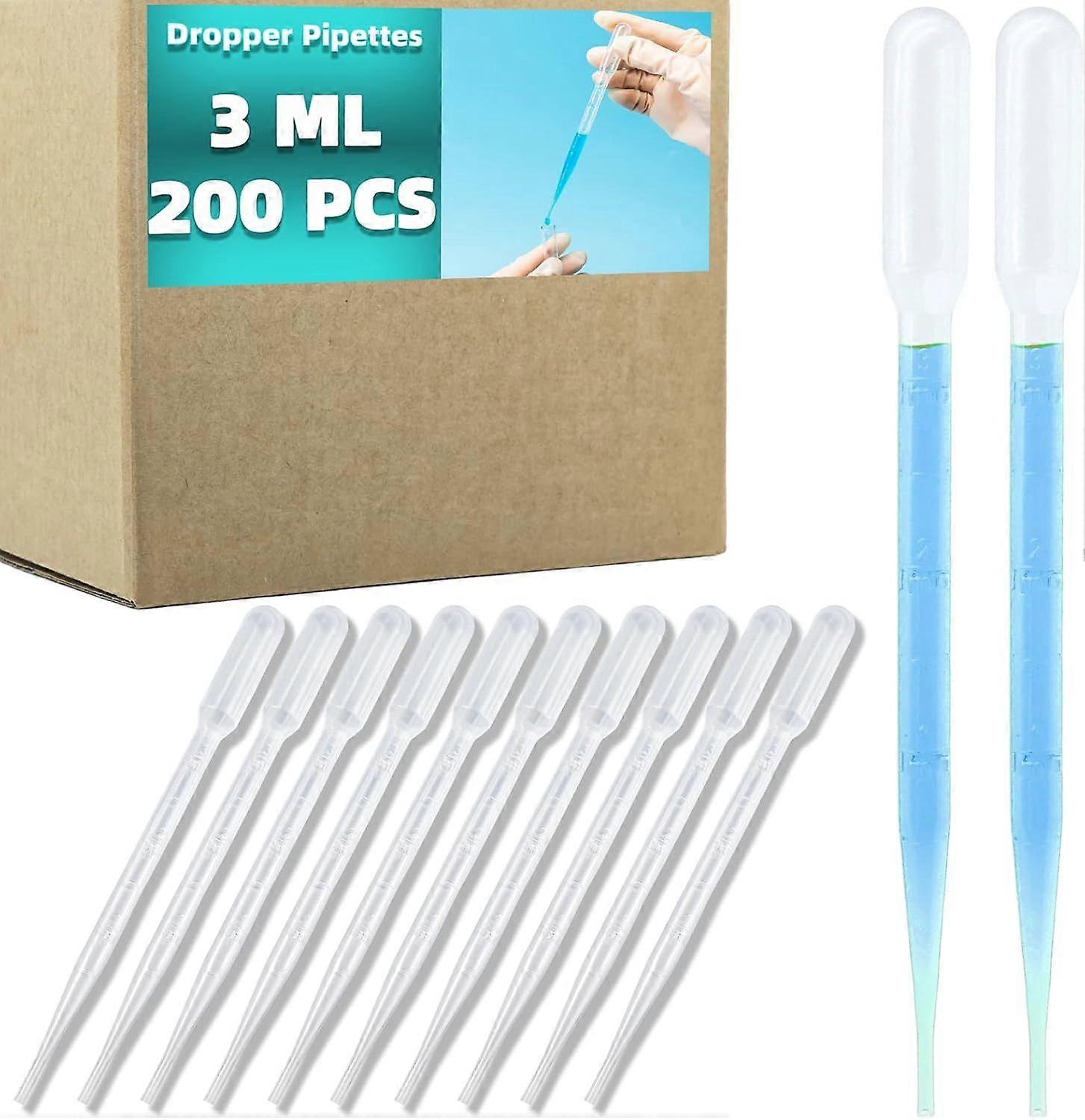 High quality brand new  200 PCS 3ml Disposable Pipette, Pipettes Dropper for for