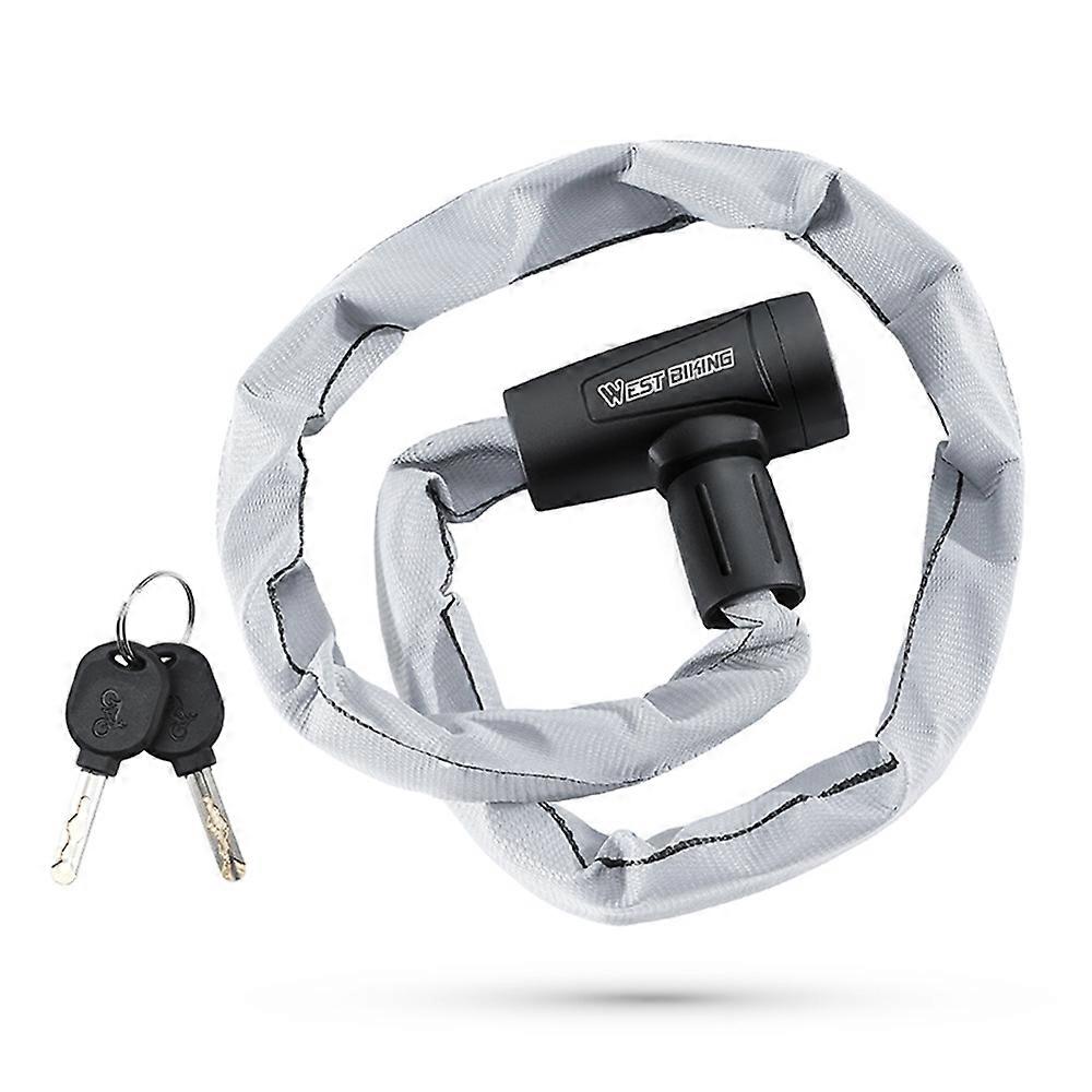 Bike Locks High Security with 2 Keys, Bike Chain Lock Heavy Duty, 120cm Bicycle/Cycling Locks for Bi