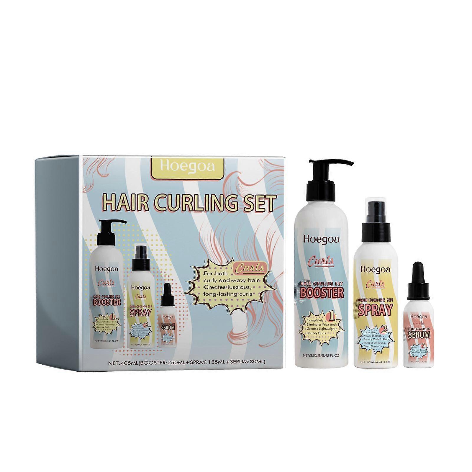 2025 Neuestes Modell Haarlocken-Set, feuchtigkeitsspendendes lockiges Haar Styling Curly