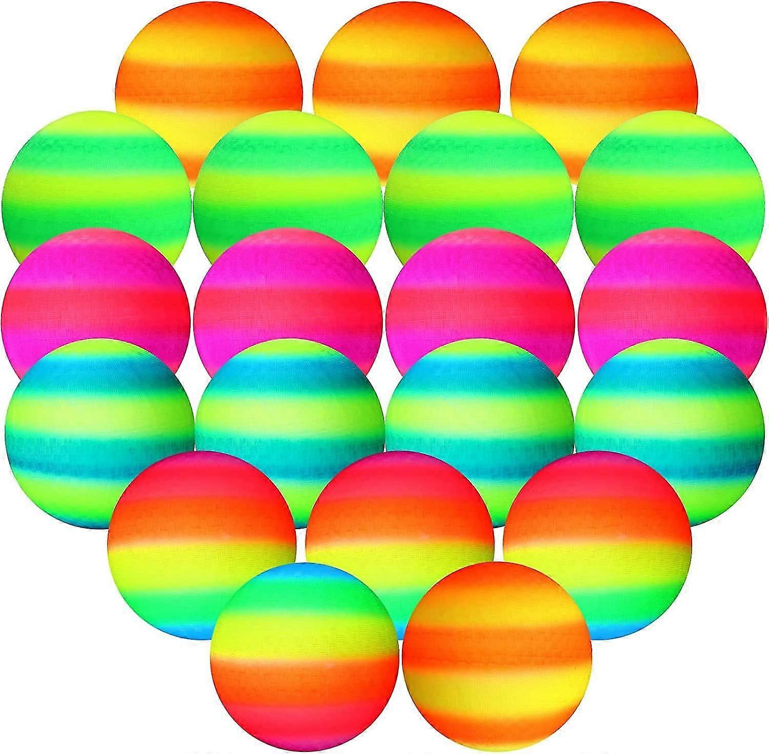 20 Pcs Playground Balls 6 pouces Dodgeball Kick Balls pour enfants adultes colorés