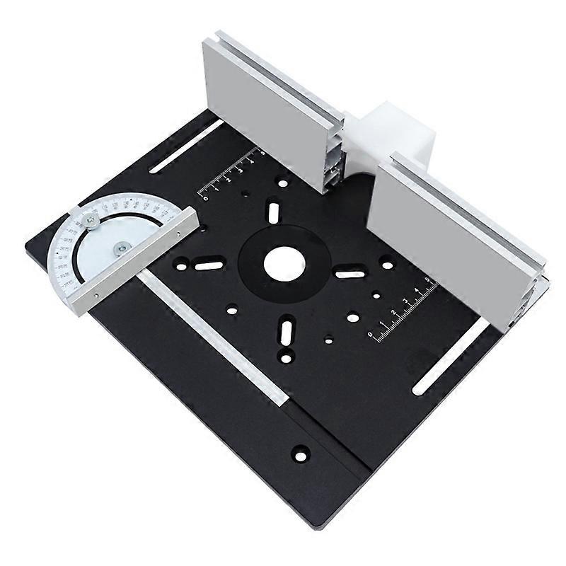 Precision Router Lift System and Router Table Insert Plate -Black