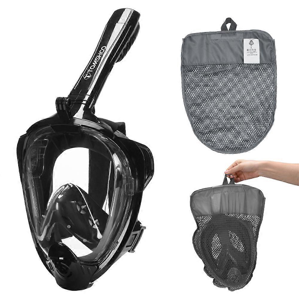 Tuba intégral amélioré anti-buée étanche avec une vue large de 180 ° pour la natation et la plongée Snorkle Mask Set Adult