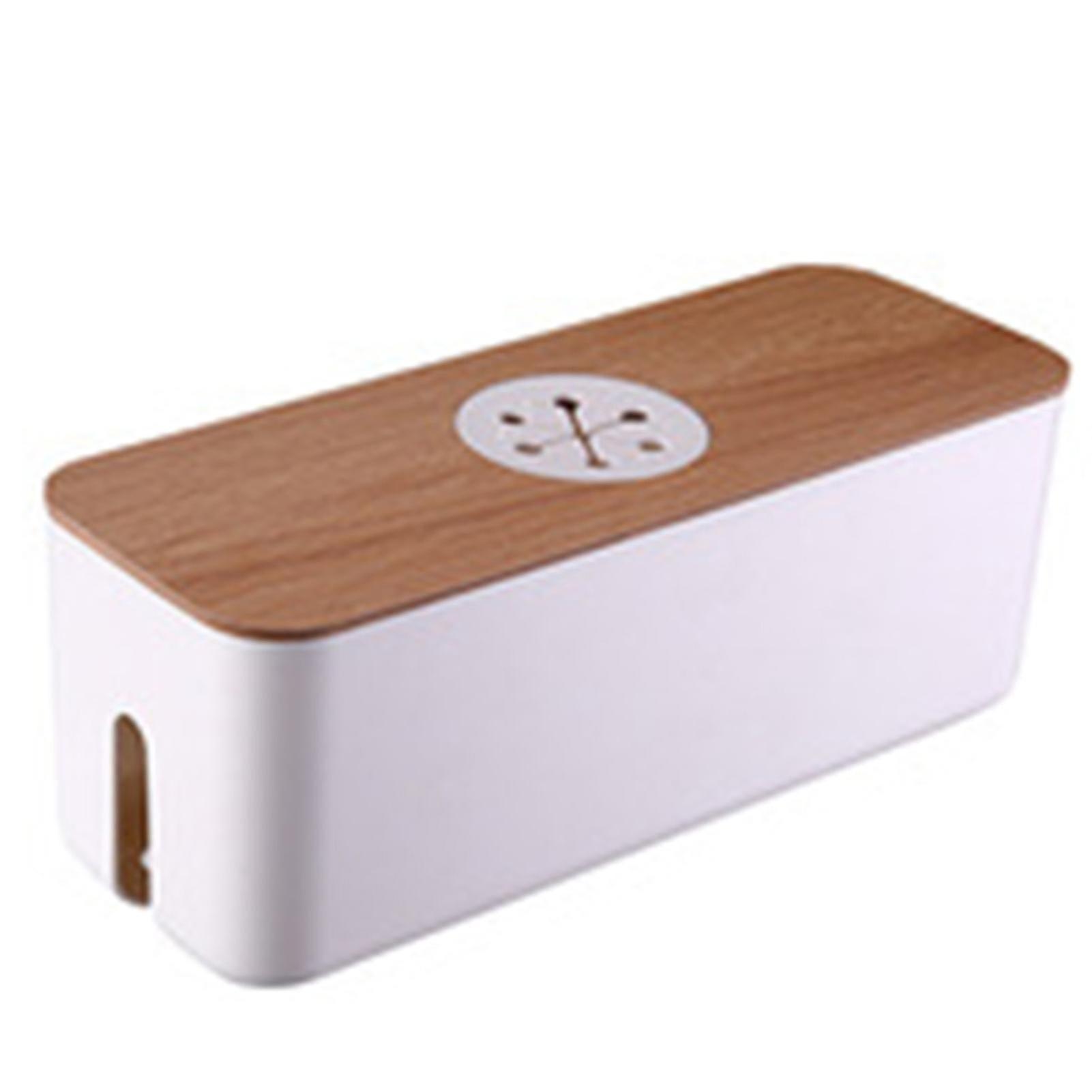 Concealed Power Strip Box for Dustproof Cable Management in Home and Office Environments