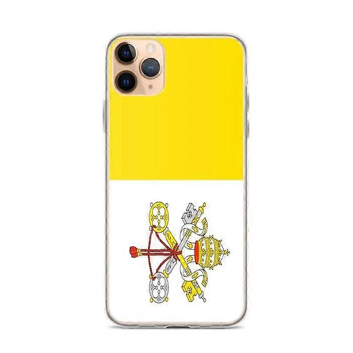Phone Case - PIXELFORMA - Vatican Flag - Compatible with iPhone 11 Pro Max - Flexible - Shockproof