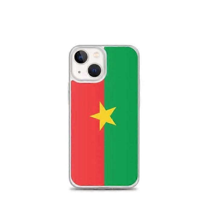 iPhone Case - Multicolor - Burkina Faso Flag - Flexible - Compatible with iPhone 13 mini - Vertical