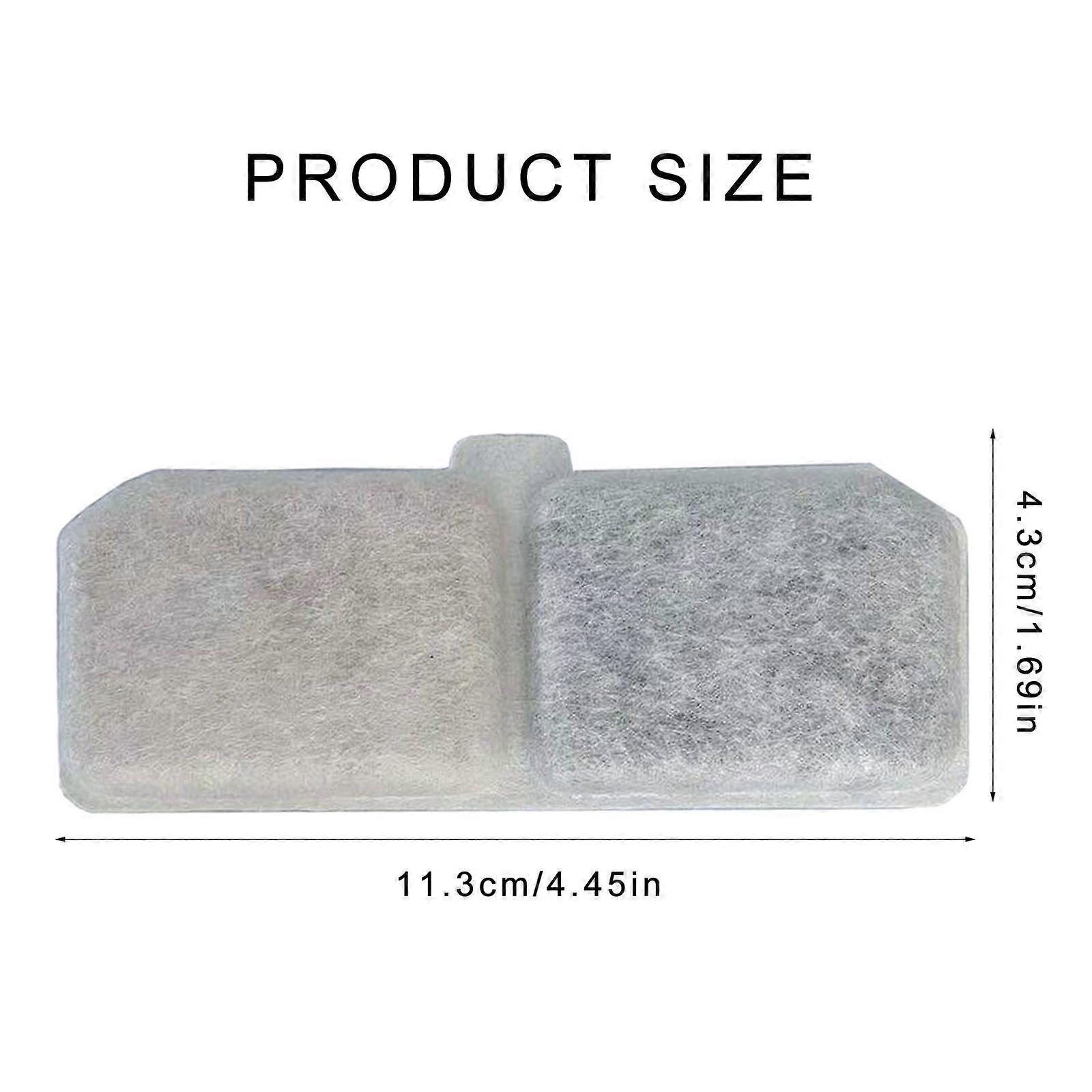 10 PCS Pets Dogs Water Drinking Fountain Dispenser Rectangle Filter Shape Gift Purification Performance Durable Multicolor