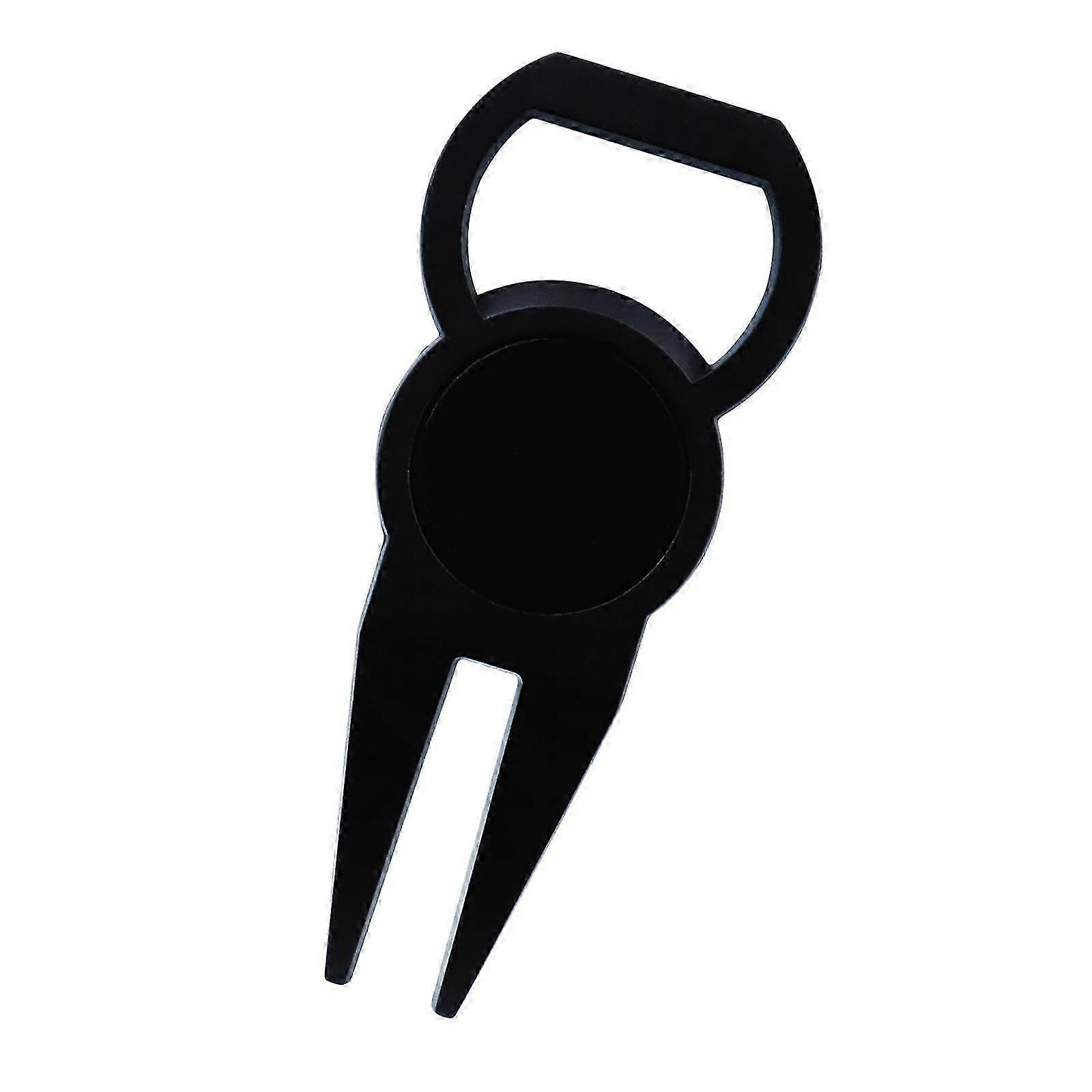 Golf Divot Repair Tool Multi Use Accessories Groove Cleaner Putting Green Fork for Exercise-color: A