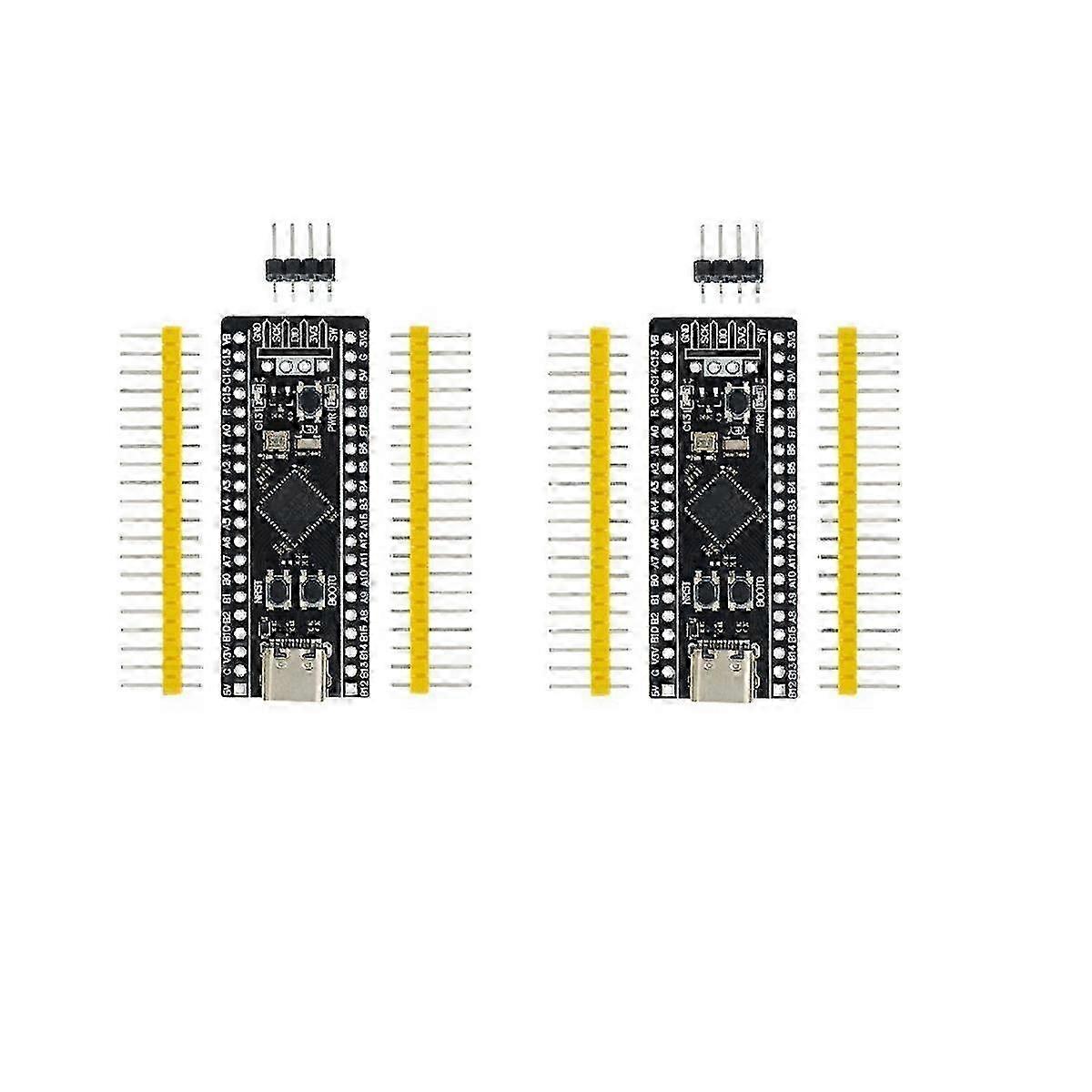2Pcs STM32F401CCU6 Development Board V3.0, Programmable STM32F4 Learning Kit with USB Port