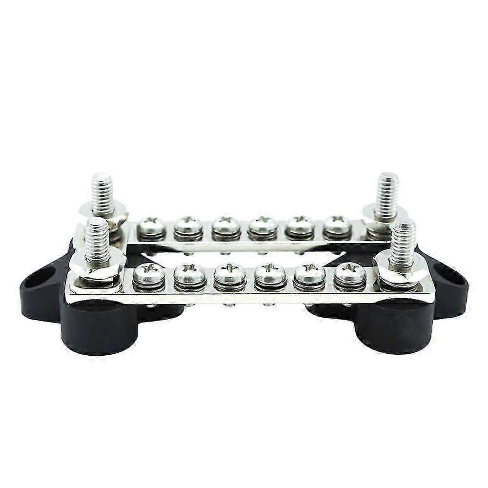 Dual Row Bus Bar Electrical Terminal Junction Box 12V 150A 4 Studs