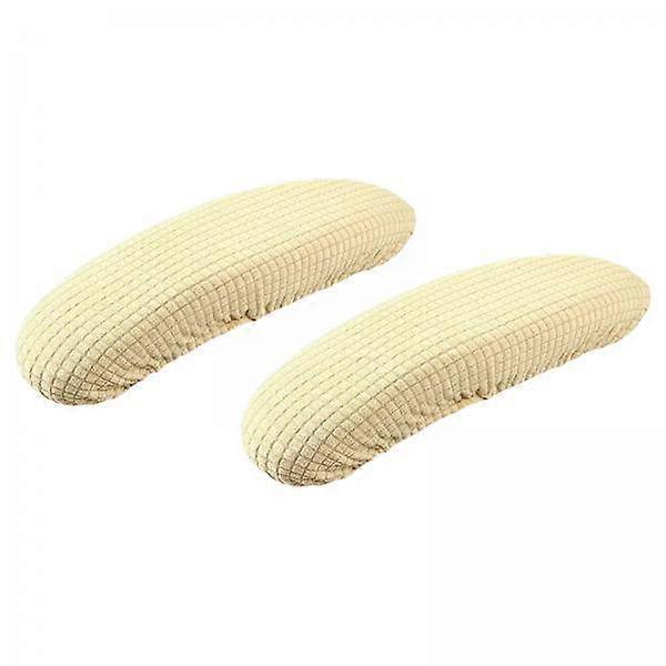 2x 1 Pair Polyester Removable Machine Washable Office Armrest Slipcovers Covers