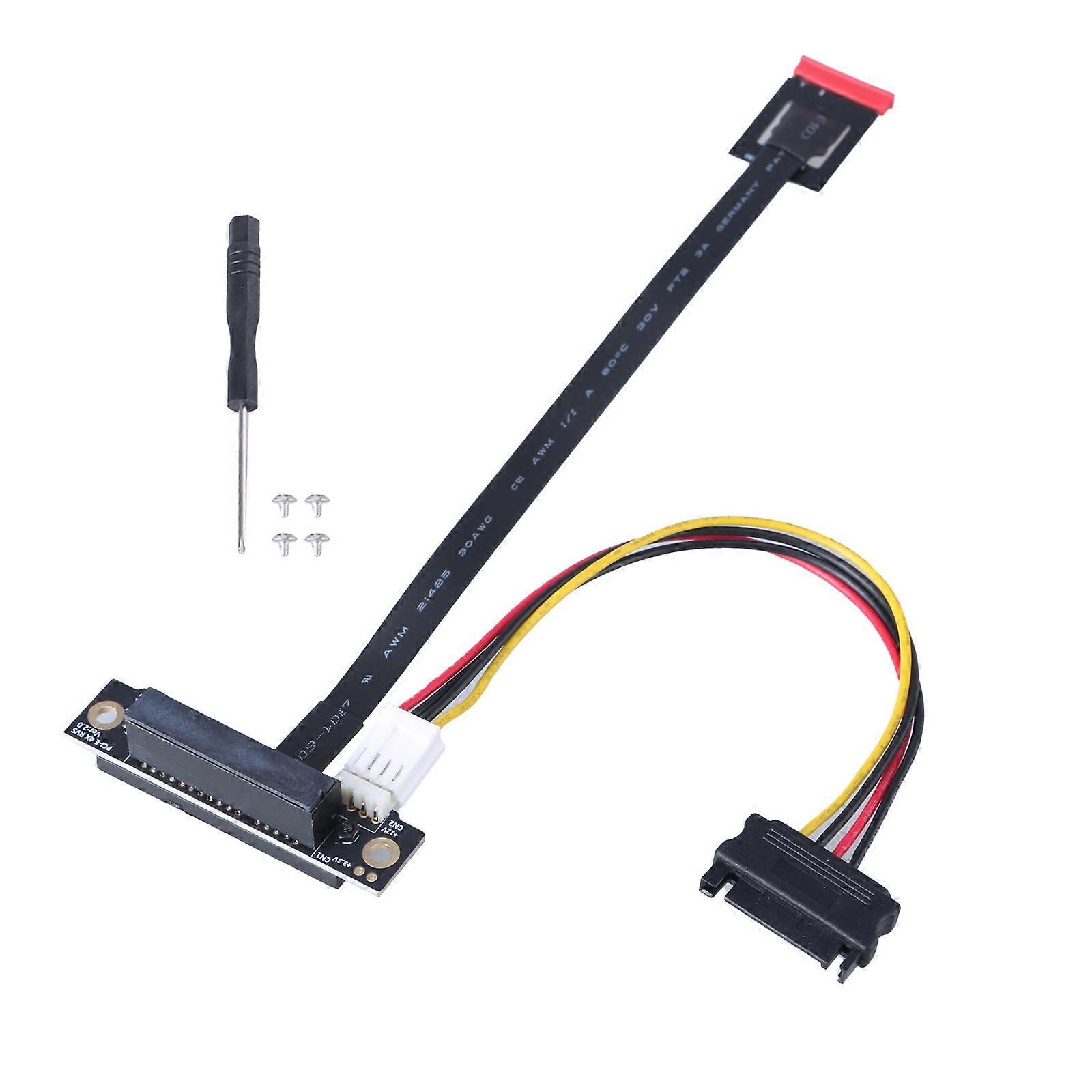 NGFF Key To PCIE 4X Adapter Cable 270 Degree Fast Speed Expansion for Graphics Sound Networking Card